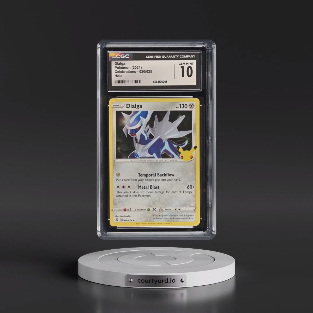 2021 Celebrations #020/025 Dialga - Holo (CGC 10 GEM MINT)