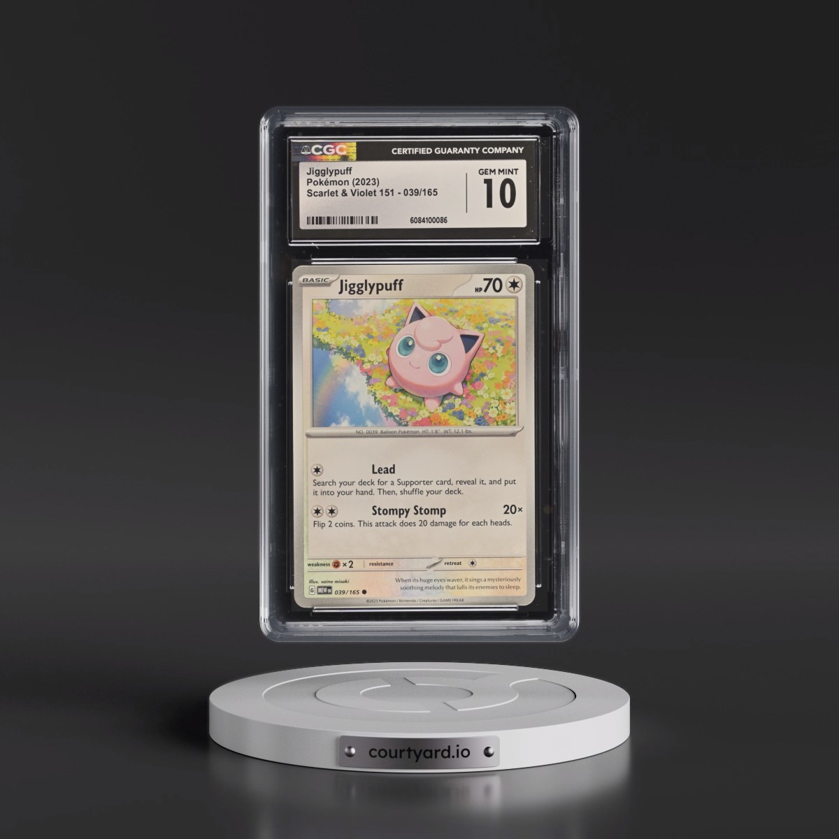 2023 Scarlet & Violet 151 - MEW EN #039/165 Jigglypuff (CGC 10 GEM MINT)