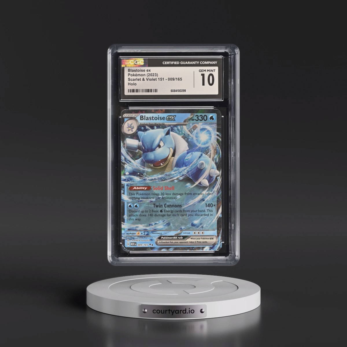 2023 Scarlet & Violet 151 - MEW EN #009/165 Blastoise ex - Holo (CGC 10 GEM MINT)
