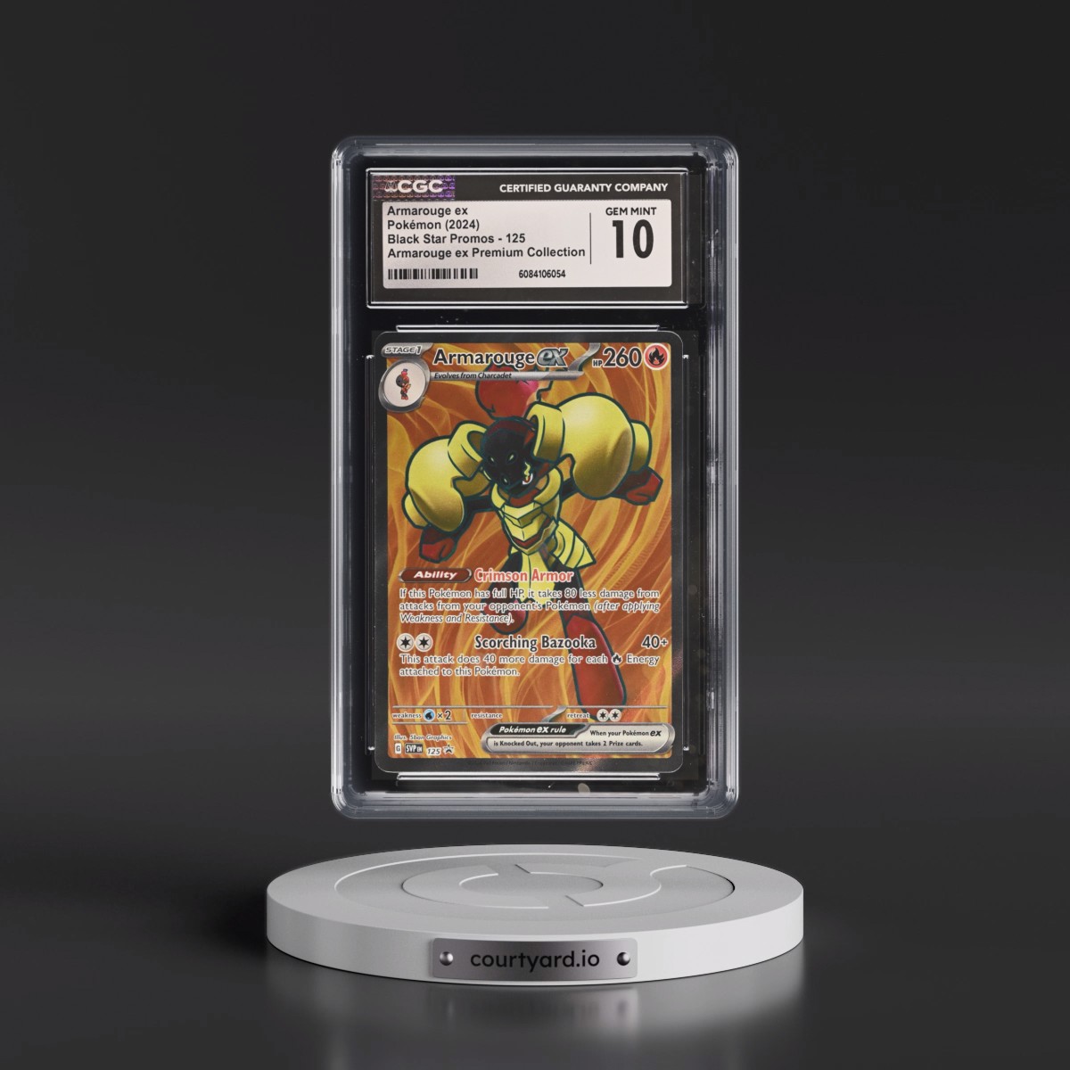 2023 Black Star Promos - Scarlet & Violet SVP EN #125 Armarouge ex - Armarouge ex Premium Collection (Holo) (CGC 10 GEM MINT)