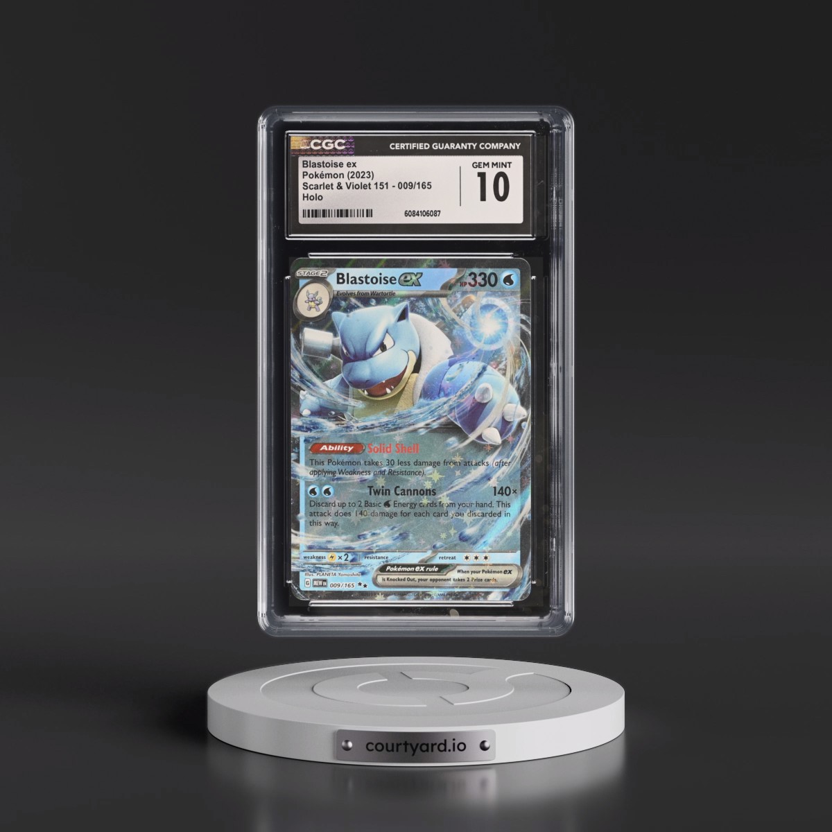 2023 Scarlet & Violet 151 - MEW EN #009/165 Blastoise ex - Holo (CGC 10 GEM MINT)