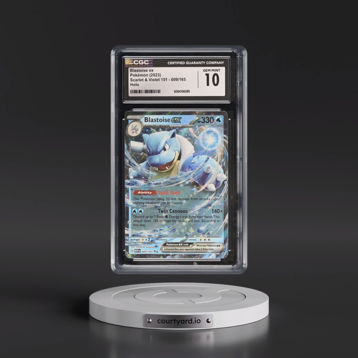2023 Scarlet & Violet 151 - MEW EN #009/165 Blastoise ex - Holo (CGC 10 GEM MINT)