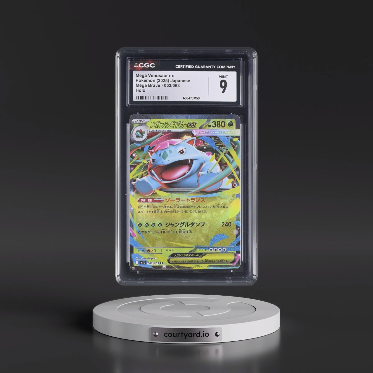 2025 Mega Brave - M1L #003/063 Mega Venusaur ex - Holo (CGC 9 MINT)