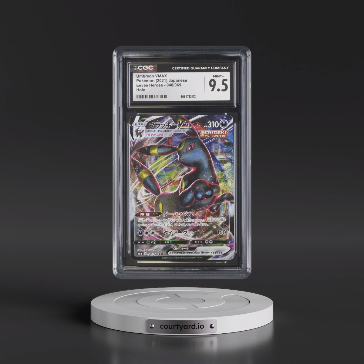 2021 Eevee Heroes #048/069 Umbreon VMAX - Holo (CGC 9.5 MINT+)