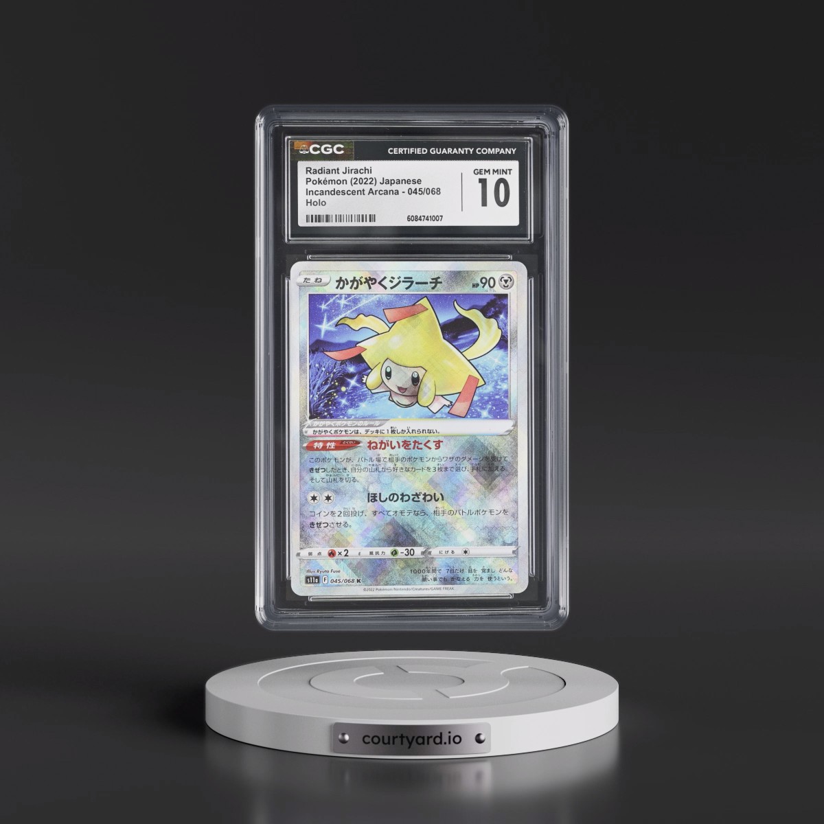 2022 Incandescent Arcana #045/068 Radiant Jirachi - Holo (CGC 10 GEM MINT)