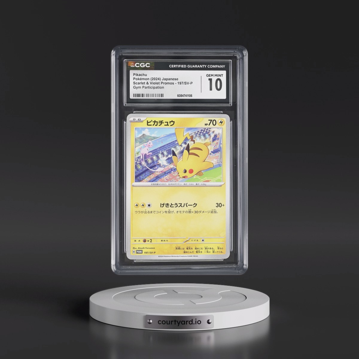 2022 Scarlet & Violet Promos #197/SV-P Pikachu - Gym Participation (CGC 10 GEM MINT)