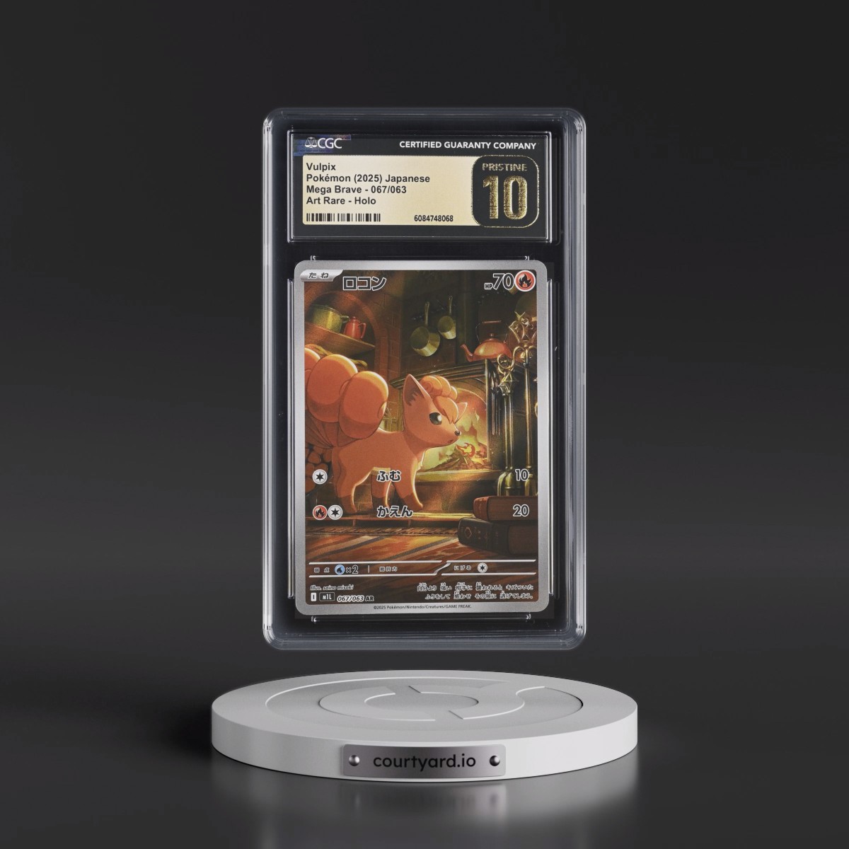 2025 Mega Brave - M1L #067/063 Vulpix - Art Rare Holo (CGC 10 PRISTINE)