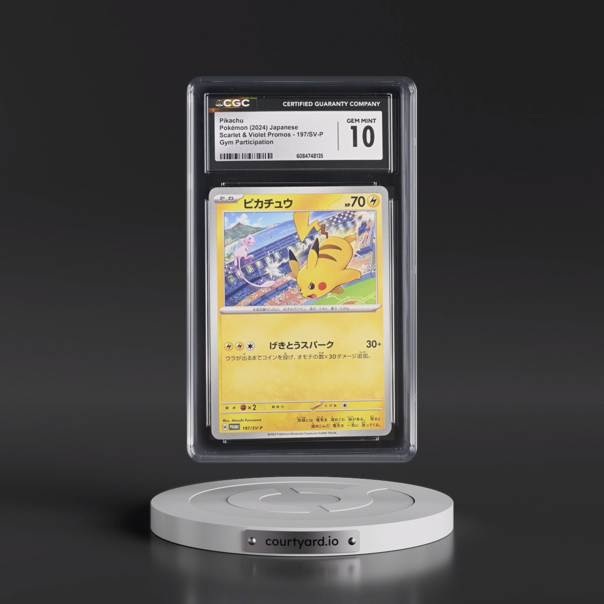 2022 Scarlet & Violet Promos #197/SV-P Pikachu - Gym Participation (CGC 10 GEM MINT)