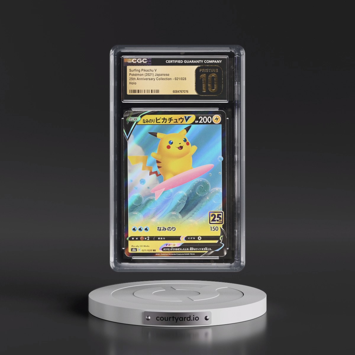 2021 25th Anniversary Collection #021/028 Surfing Pikachu V - Holo (CGC 10 PRISTINE)