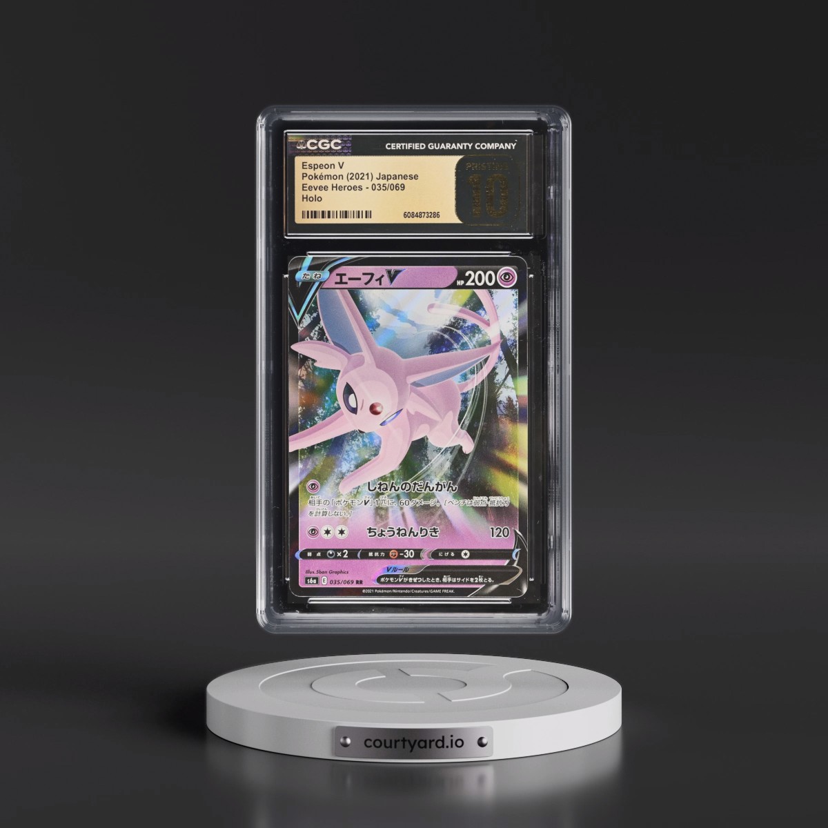 2021 Eevee Heroes #035/069 Espeon V - Holo (CGC 10 PRISTINE)
