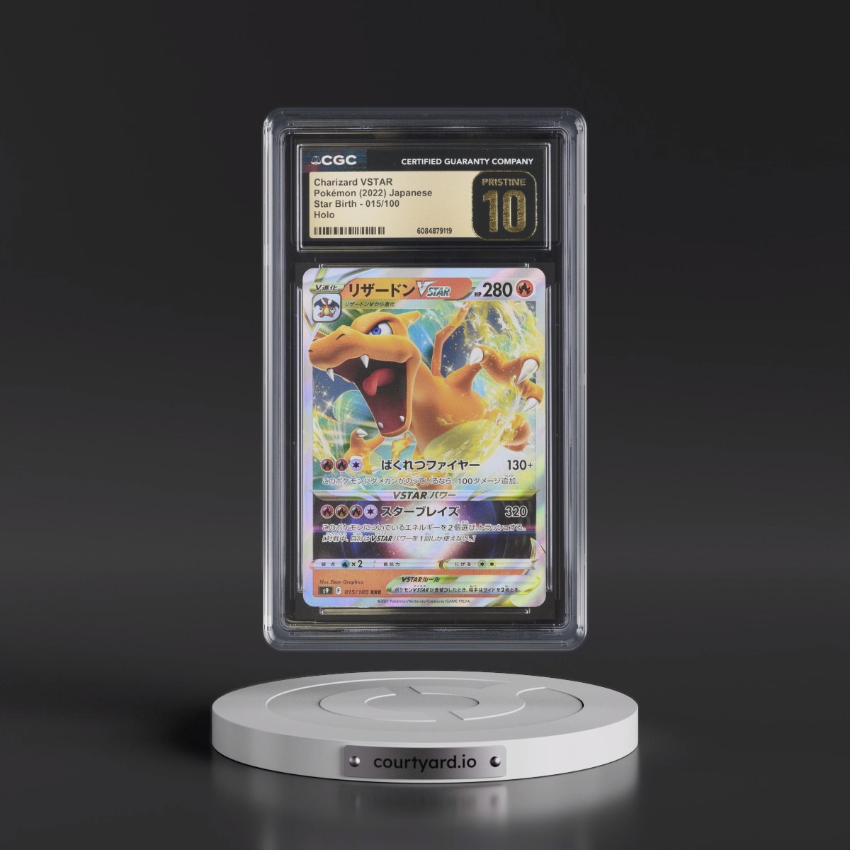 2022 Star Birth #015/100 Charizard VSTAR - Holo (CGC 10 PRISTINE)