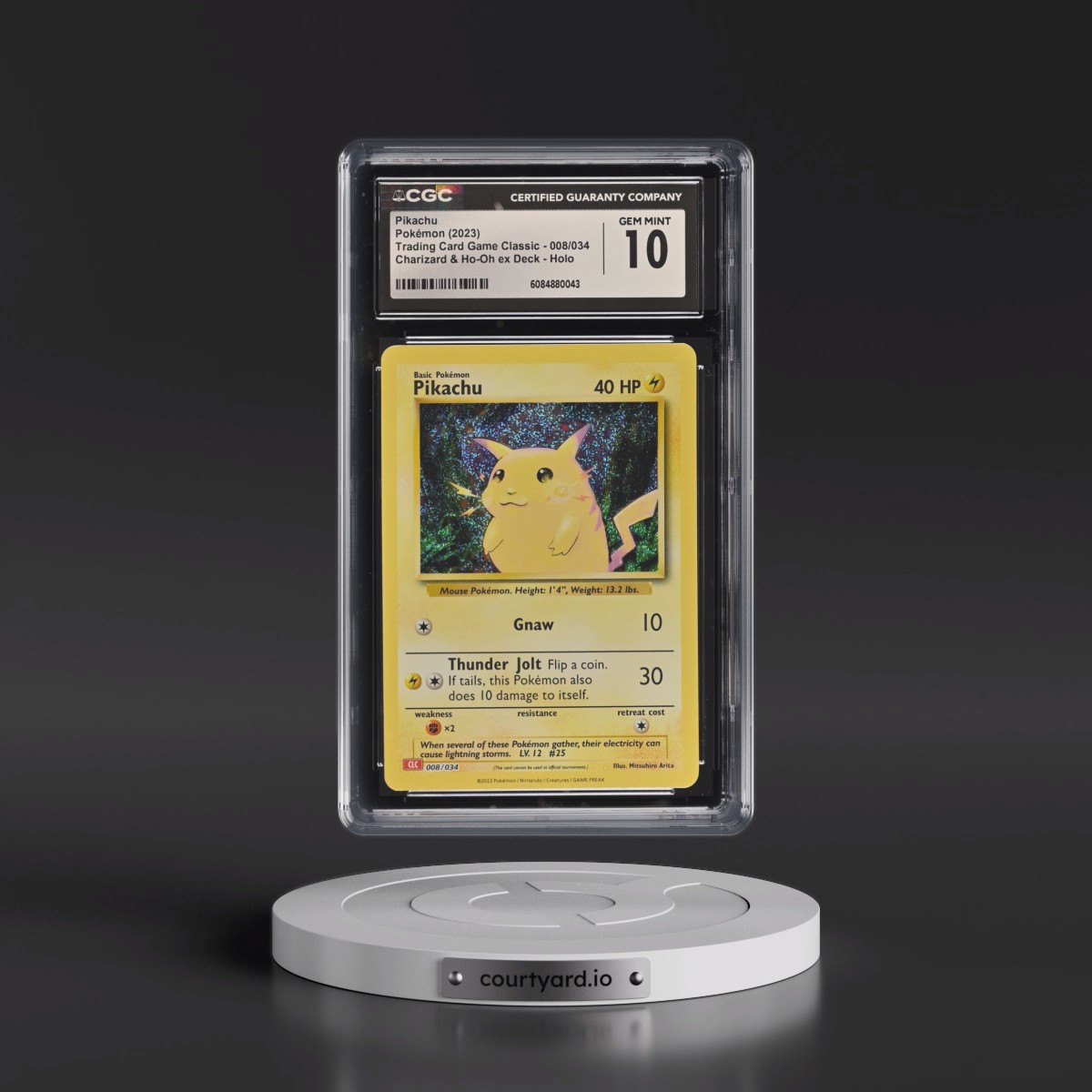 2023 Trading Card Game Classic - CLV, CLC, CLB #008/034 Pikachu - Charizard & Ho-Oh ex Deck - CLC Holo (CGC 10 GEM MINT)