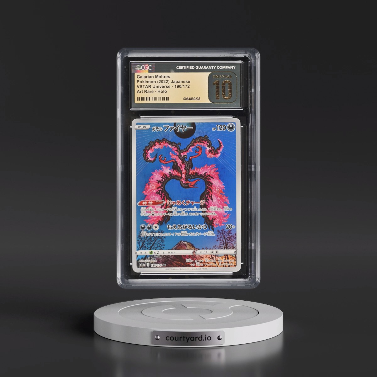 2022 VSTAR Universe #190/172 Galarian Moltres - Art Rare Holo (CGC 10 PRISTINE)