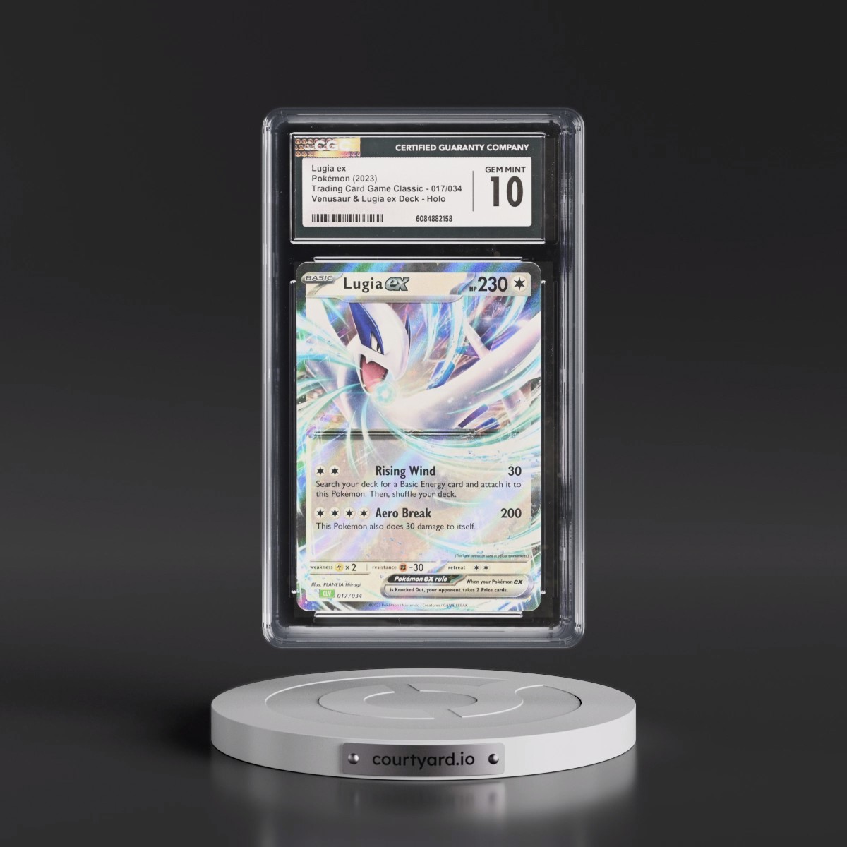 2023 Trading Card Game Classic - CLV, CLC, CLB #017/034 Lugia ex - Holo Venusaur & Lugia ex Deck - CLV (CGC 10 GEM MINT)