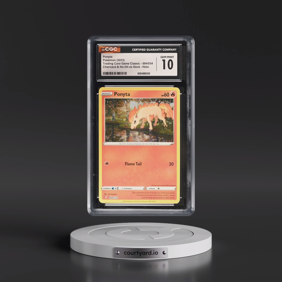 2023 Trading Card Game Classic - CLV, CLC, CLB Ponyta - Charizard & Ho-Oh ex Deck - CLC Holo #004/034 CGC 10