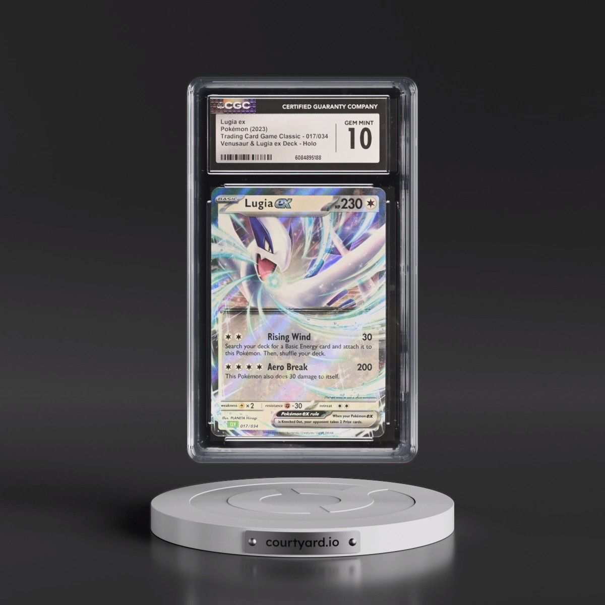 2023 Trading Card Game Classic - CLV, CLC, CLB #017/034 Lugia ex - Venusaur & Lugia ex Deck - CLV Holo (CGC 10 GEM MINT)