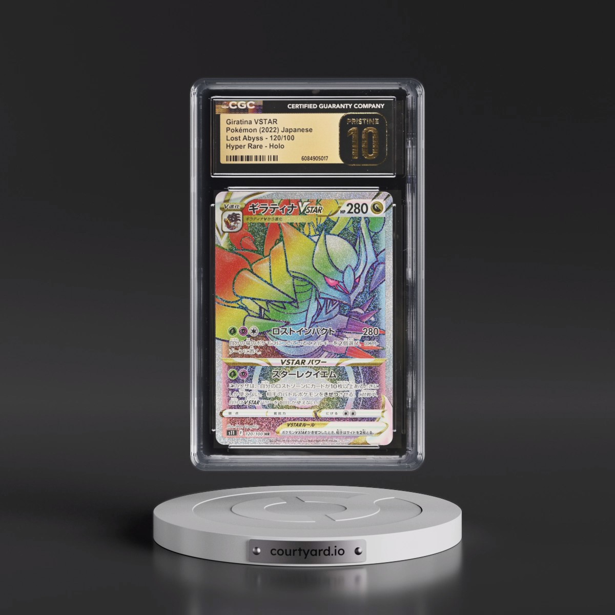 2022 Pokémon Sword & Shield Lost Abyss #120 Giratina Vstar - Full Art Hyper Rare (CGC 10 PRISTINE)