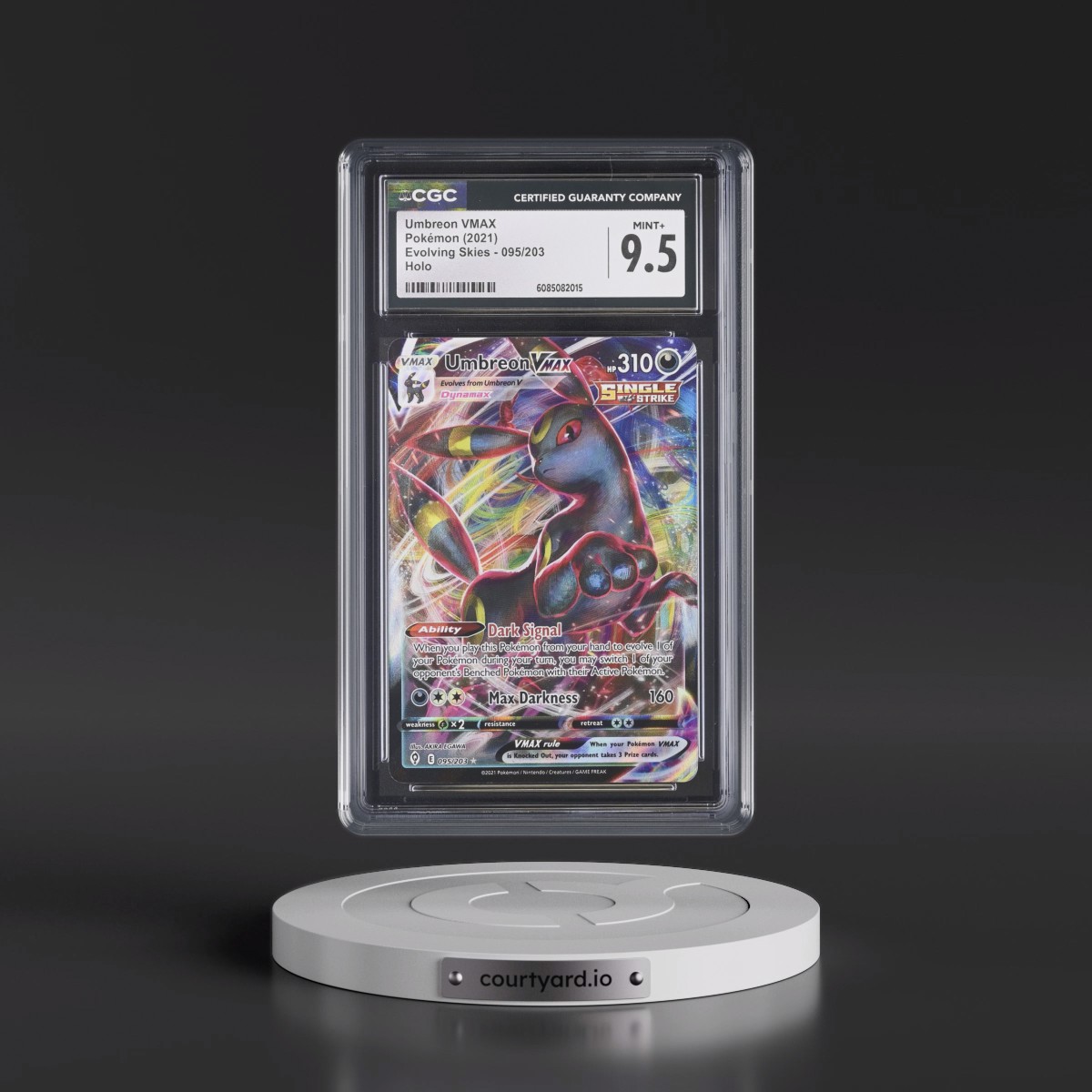 2021 Evolving Skies #095/203 Umbreon VMAX - Holo (CGC 9.5 MINT+)