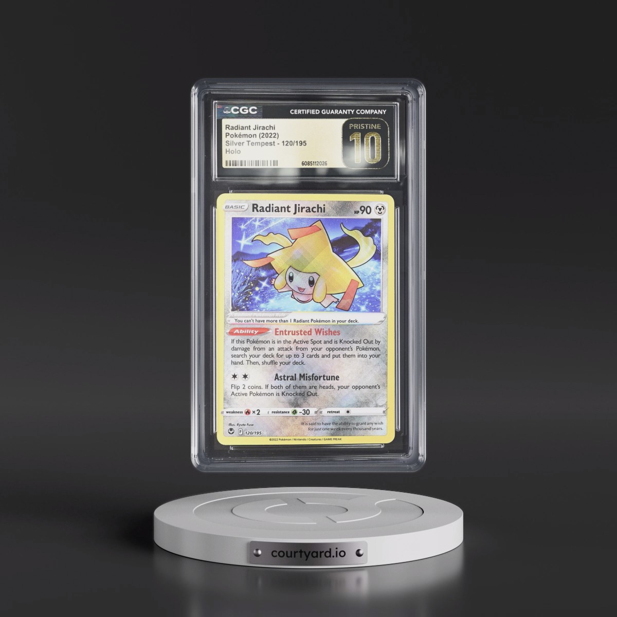 2022 Silver Tempest #120/195 Radiant Jirachi - Holo (CGC 10 PRISTINE)