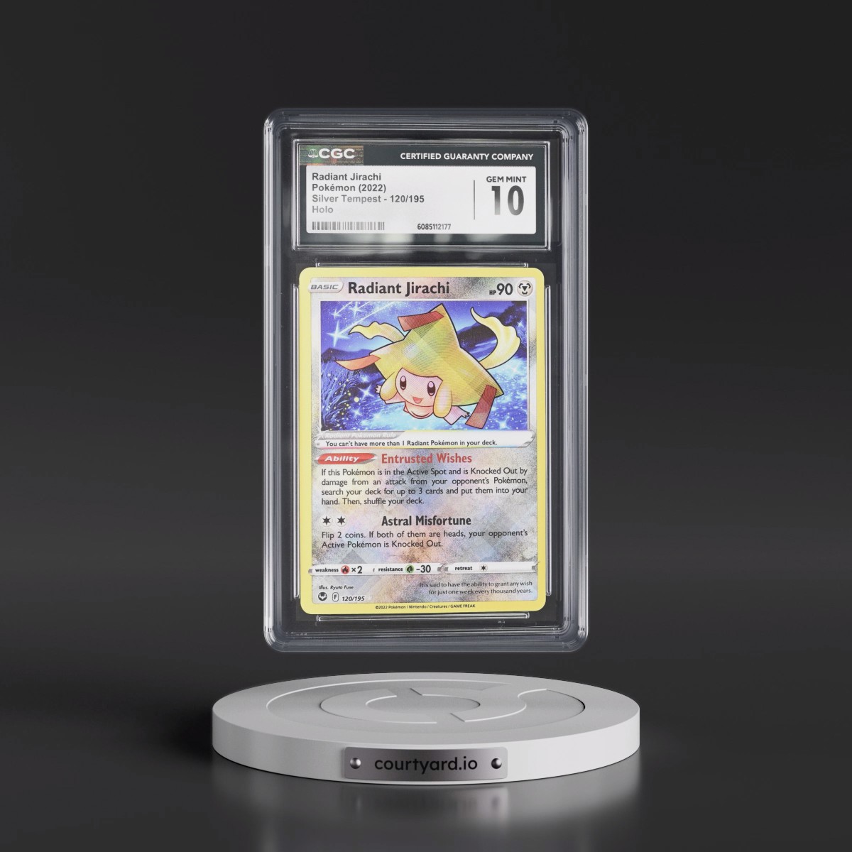 2022 Silver Tempest #120/195 Radiant Jirachi - Holo (CGC 10 GEM MINT)