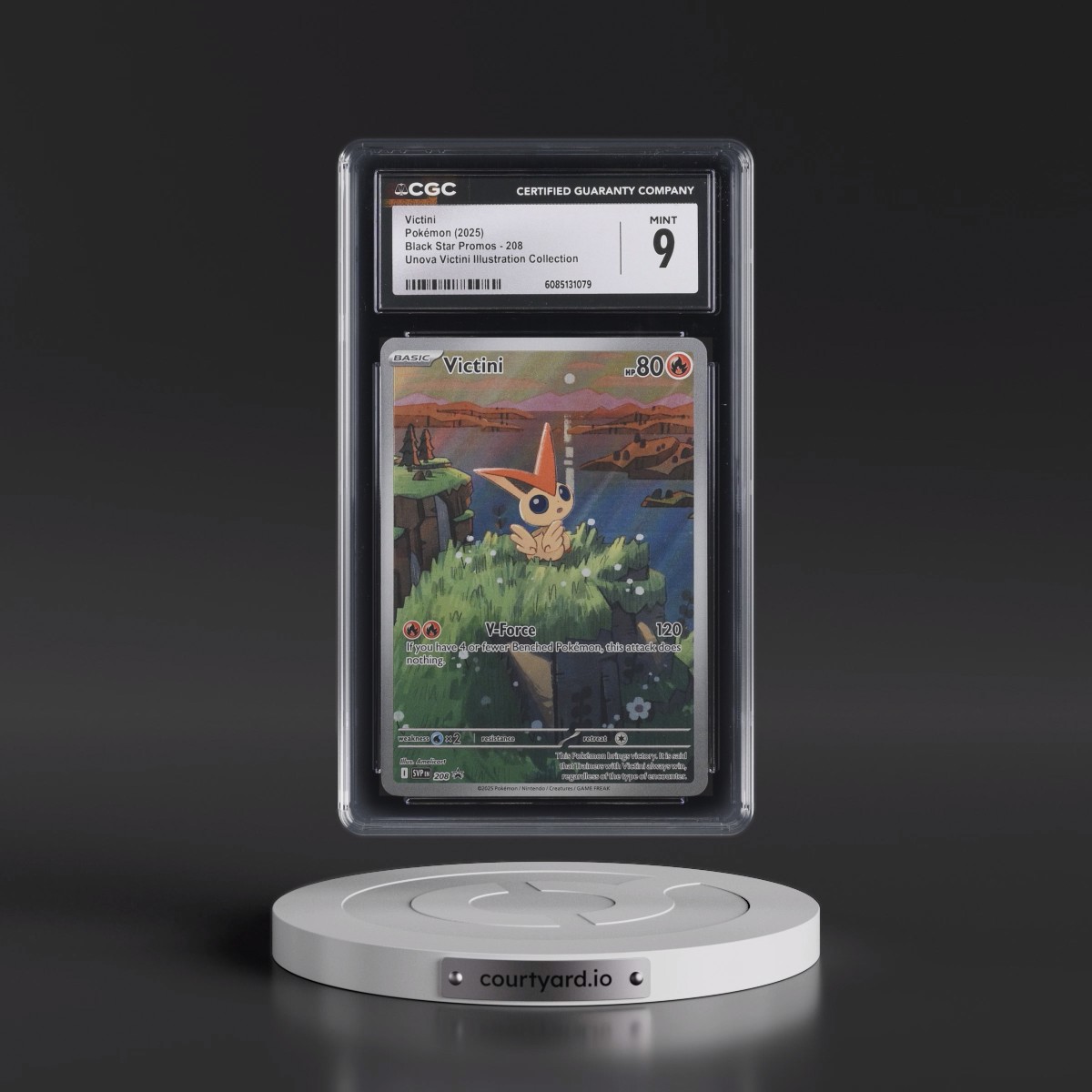 2025 Pokémon Svp EN-SV Black Star Promo #208 Victini - Unova Victini Illustration Collection (CGC 9 MINT)