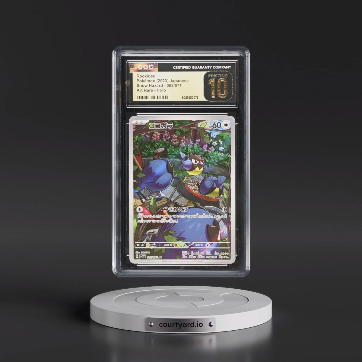 2023 Pokémon Sv2p-Snow Hazard #082 Rookidee - Art Rare (CGC 10 PRISTINE)