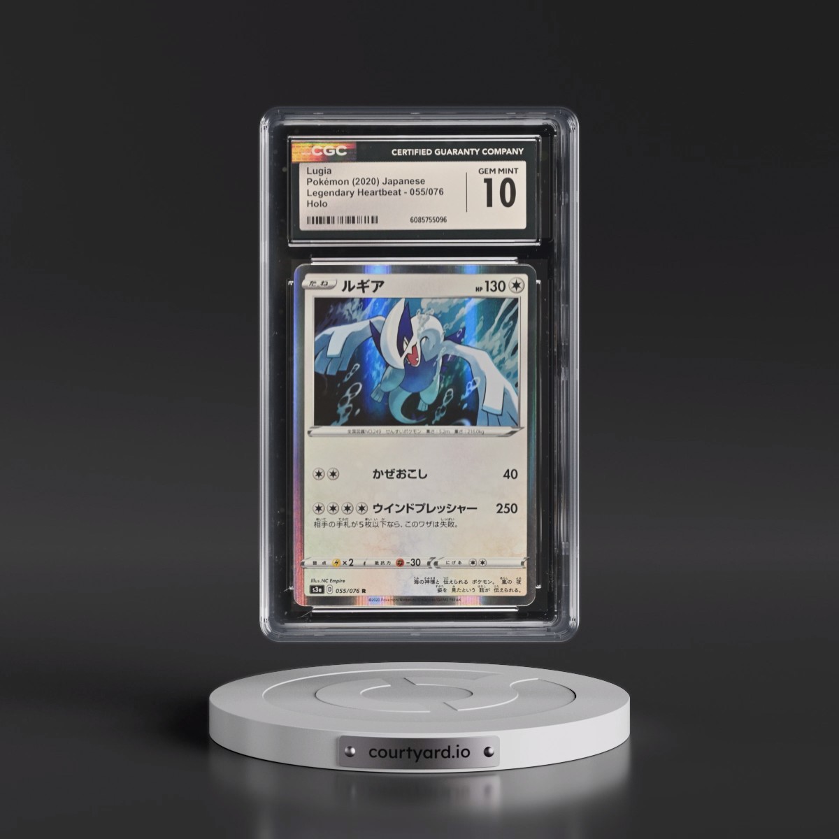 2020 Legendary Heartbeat #055/076 Lugia - Holo (CGC 10 GEM MINT)