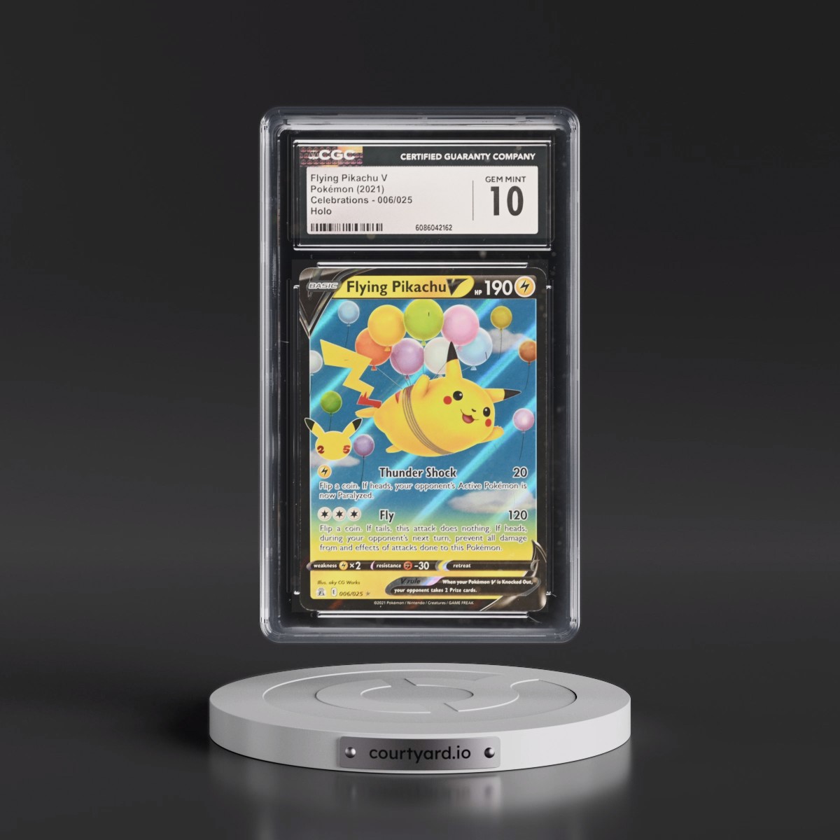 2021 Celebrations #006/025 Flying Pikachu V - Holo (CGC 10 GEM MINT)