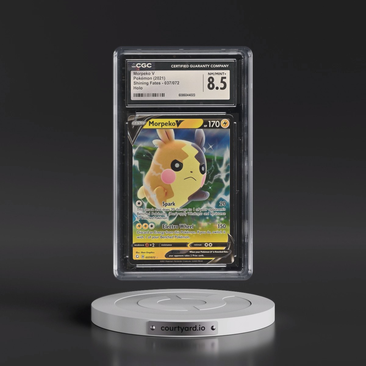2021 Shining Fates #037/072 Morpeko V - Holo (CGC 8.5 NM-MT+)