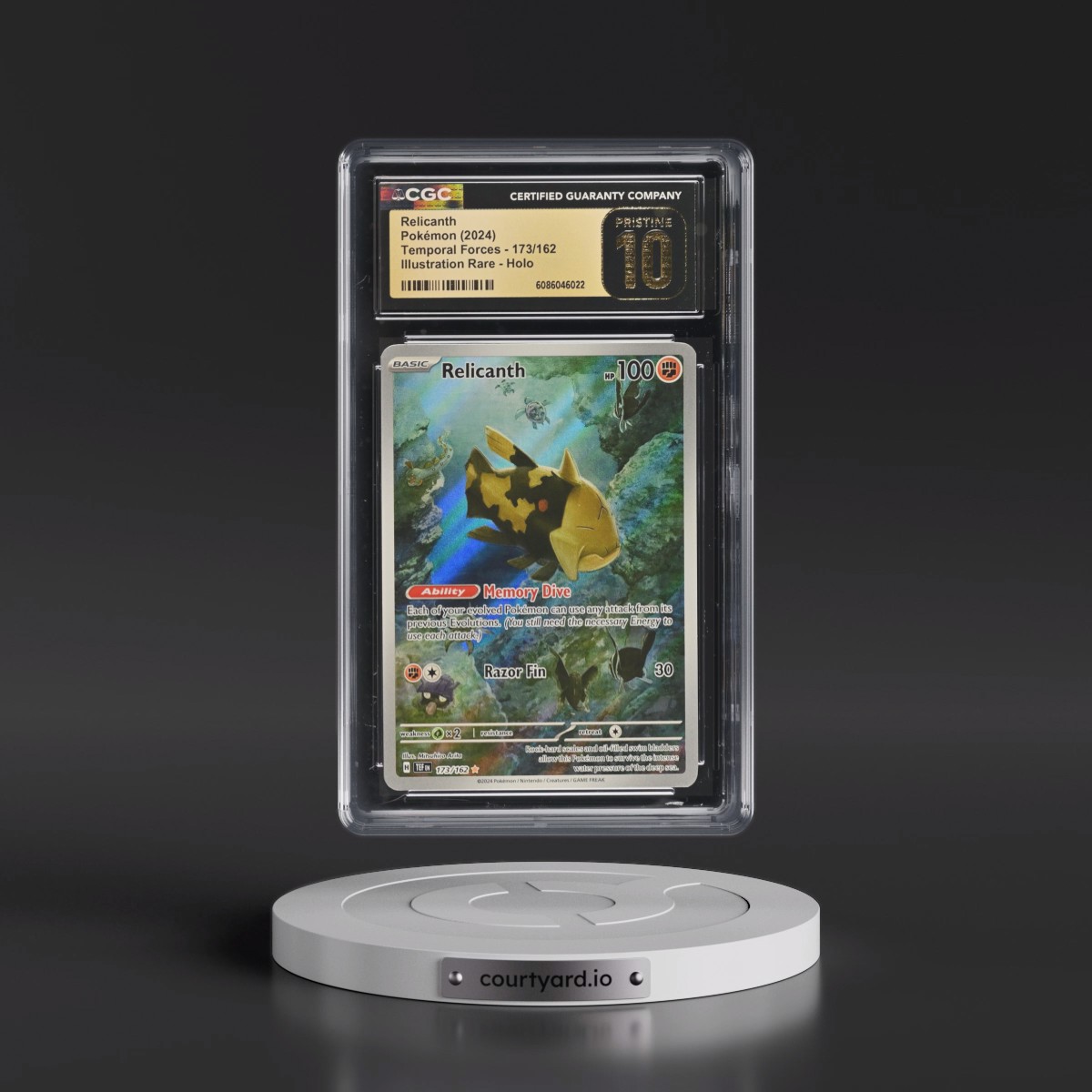 2023 Temporal Forces - TEF EN #173/162 Relicanth - Illustration Rare Holo (CGC 10 PRISTINE)