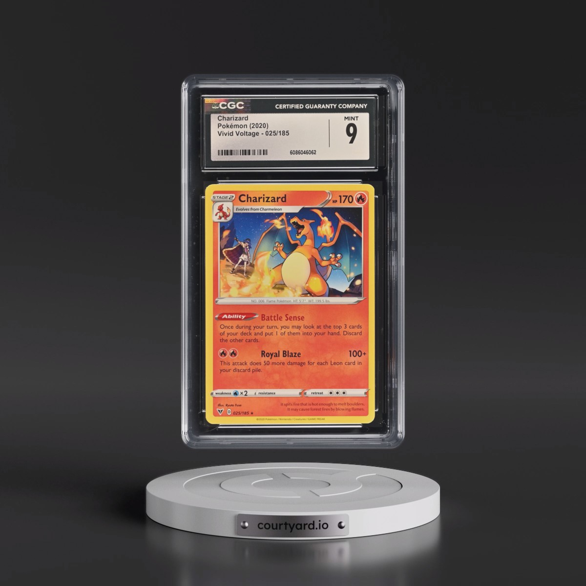 2020 Vivid Voltage #025/185 Charizard (CGC 9 MINT)
