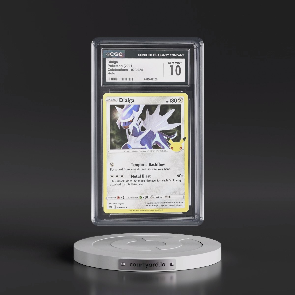 2021 Celebrations #020/025 Dialga - Holo (CGC 10 GEM MINT)