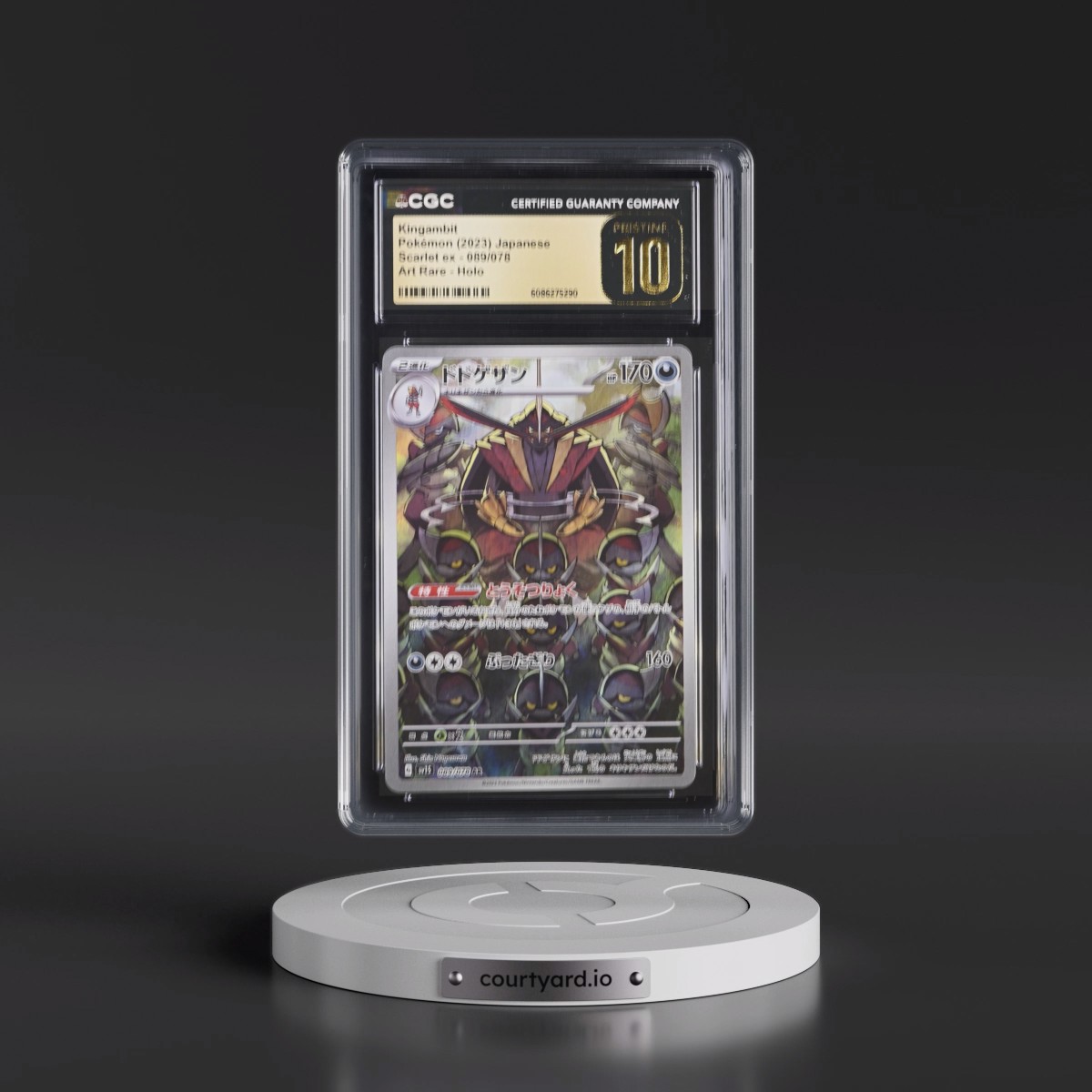 2023 Scarlet ex #089/078 Kingambit - Art Rare Holo (CGC 10 PRISTINE)