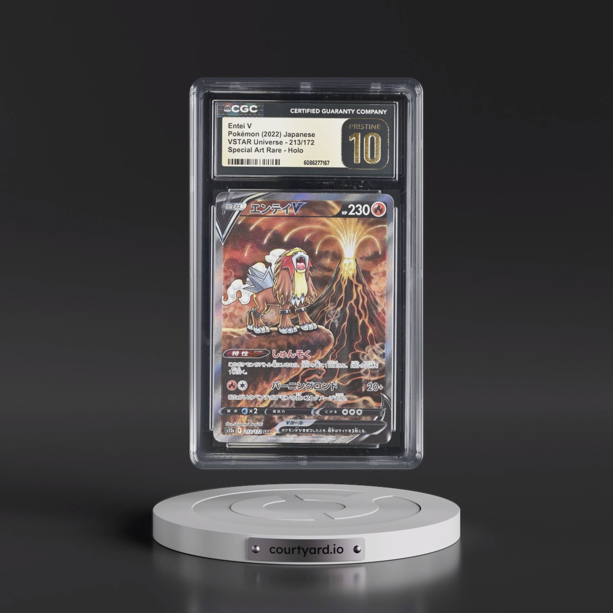 2022 VSTAR Universe #213/172 Entei V - Special Art Rare Holo (CGC 10 PRISTINE)