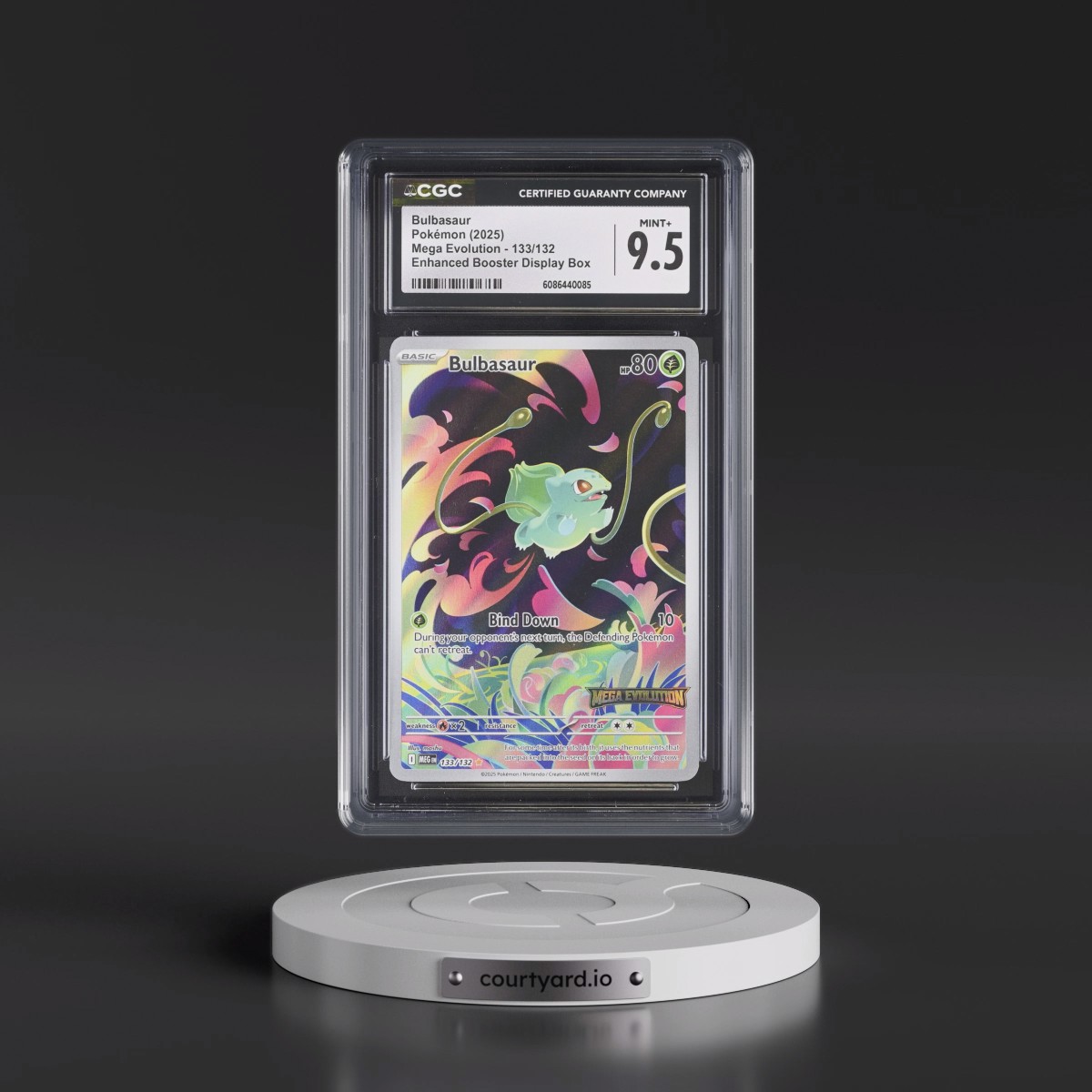 2025 Mega Evolution - MEG EN #133/132 Bulbasaur - Enhanced Booster Display Box (Mega Evolution Stamp) (CGC 9.5 MINT+)