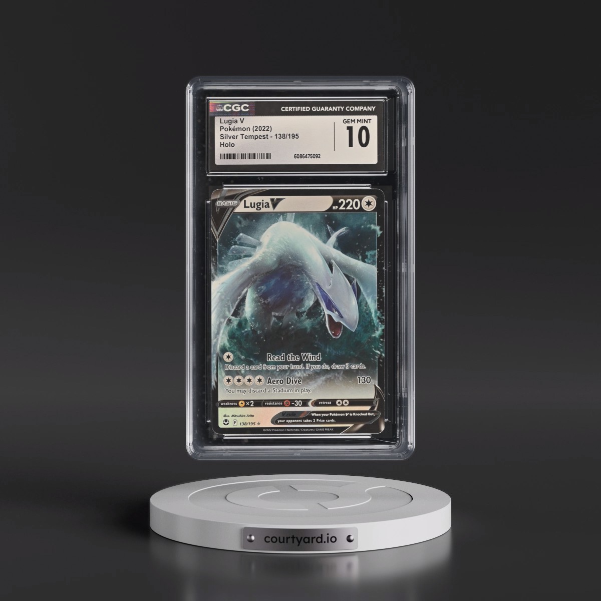 2022 Silver Tempest #138/195 Lugia V - Holo (CGC 10 GEM MINT)