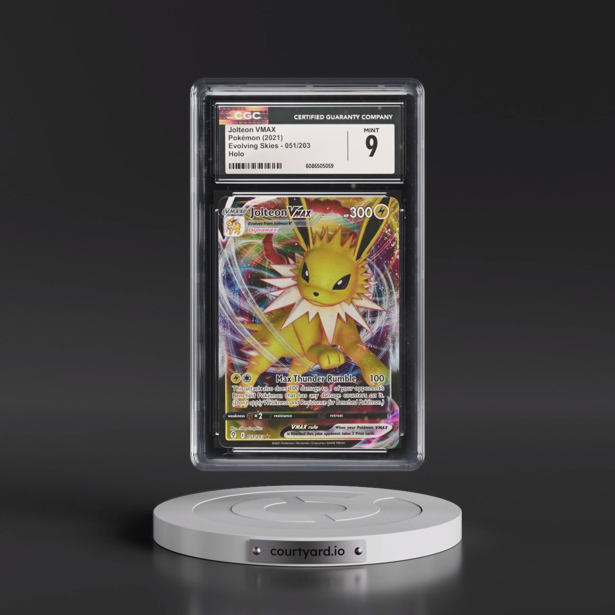 2021 Evolving Skies #051/203 Jolteon VMAX - Holo (CGC 9 MINT)