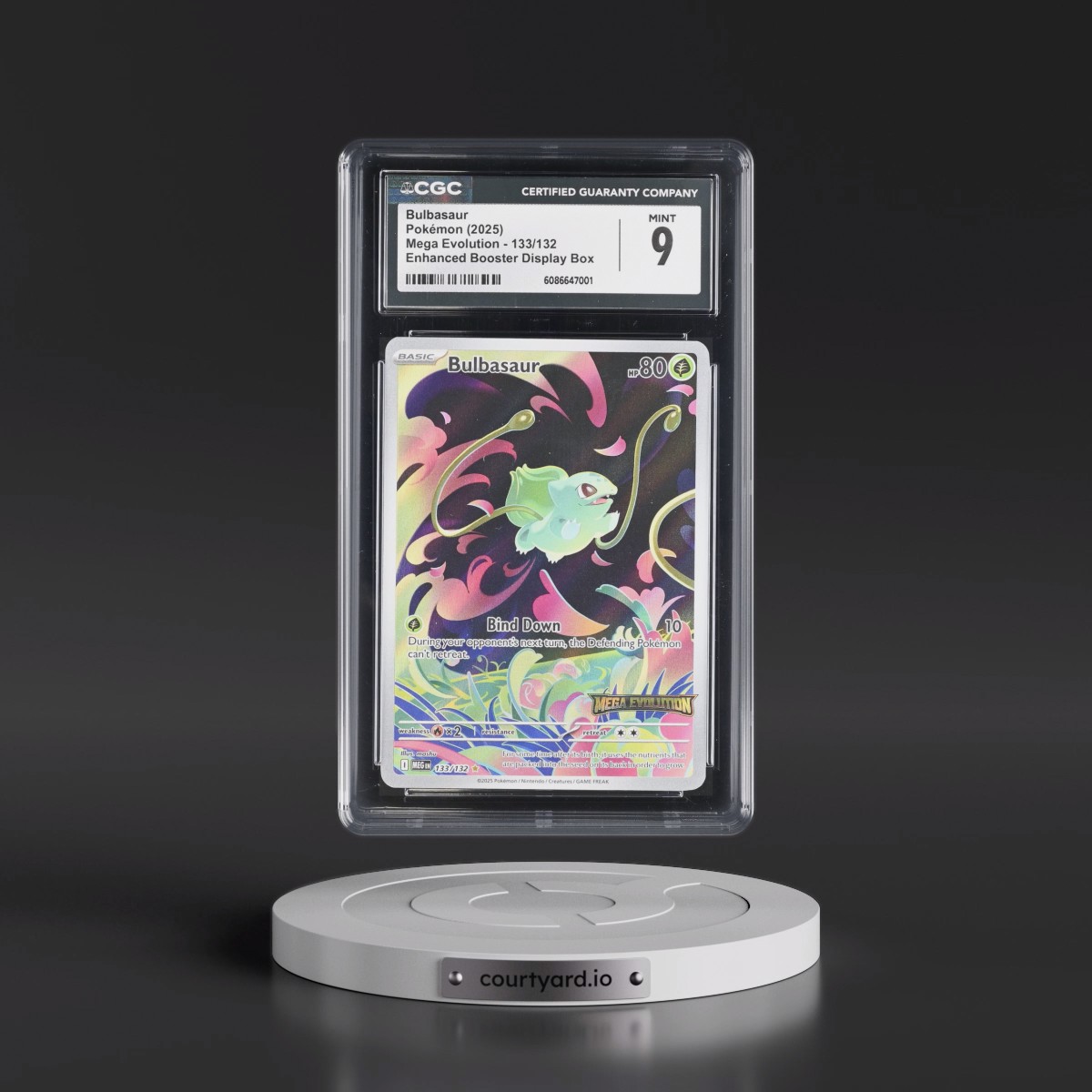 2025 Mega Evolution - MEG EN #133/132 Bulbasaur - Enhanced Booster Display Box (Mega Evolution Stamp) (CGC 9 MINT)
