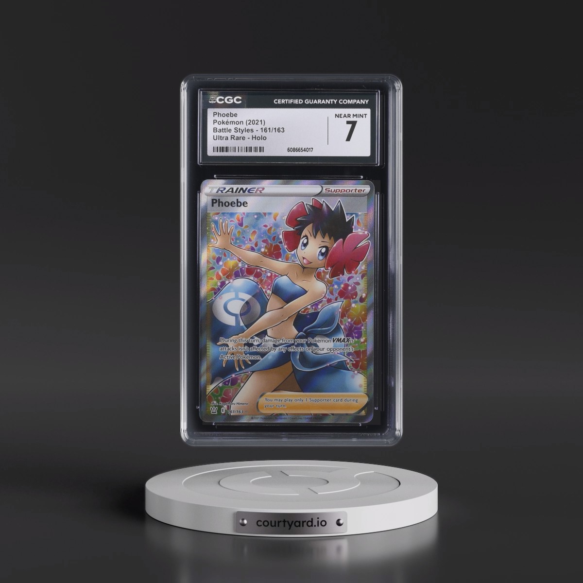 2021 Battle Styles #161/163 Phoebe - Ultra Rare Holo (CGC 7 NM)