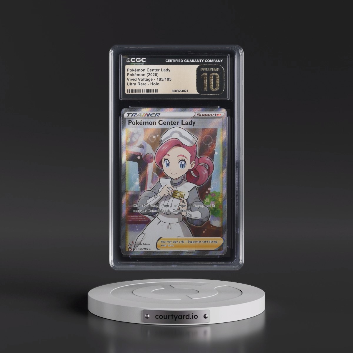 2020 Vivid Voltage #185/185 Pokémon Center Lady - Ultra Rare Holo (CGC 10 PRISTINE)