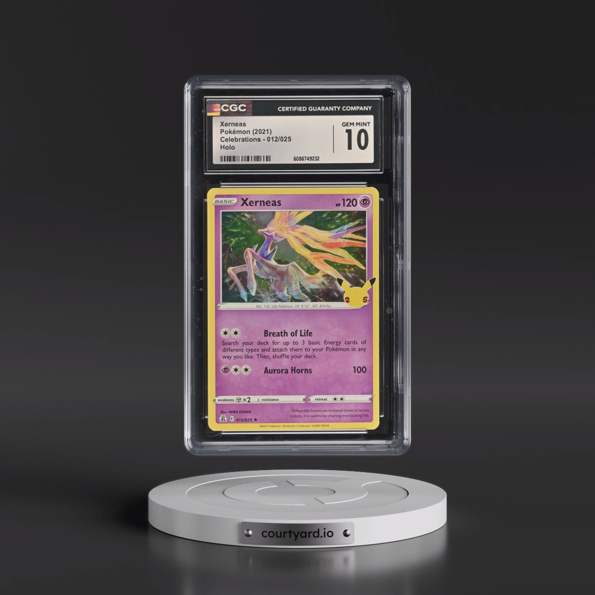 2021 Celebrations #012/025 Xerneas - Holo (CGC 10 GEM MINT)