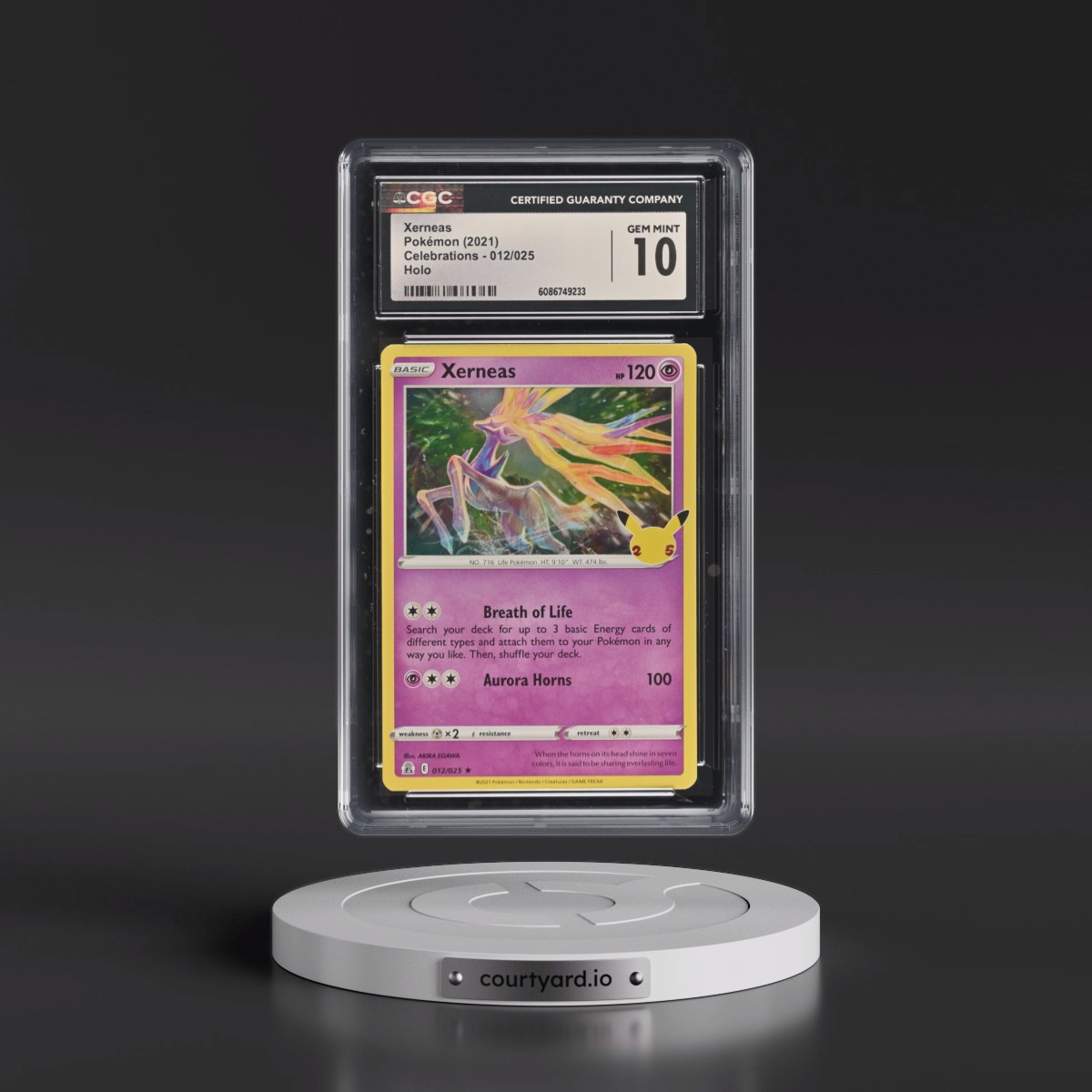 2021 Celebrations #012/025 Xerneas - Holo (CGC 10 GEM MINT)