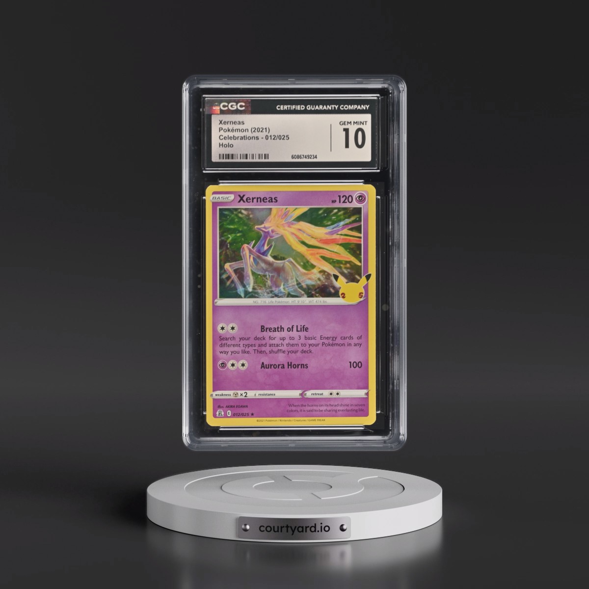 2021 Celebrations #012/025 Xerneas - Holo (CGC 10 GEM MINT)