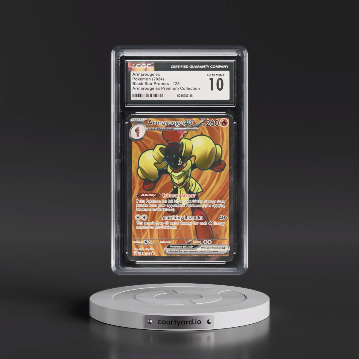 2023 Black Star Promos - Scarlet & Violet SVP EN #125 Armarouge ex - Armarouge ex Premium Collection (Holo) (CGC 10 GEM MINT)