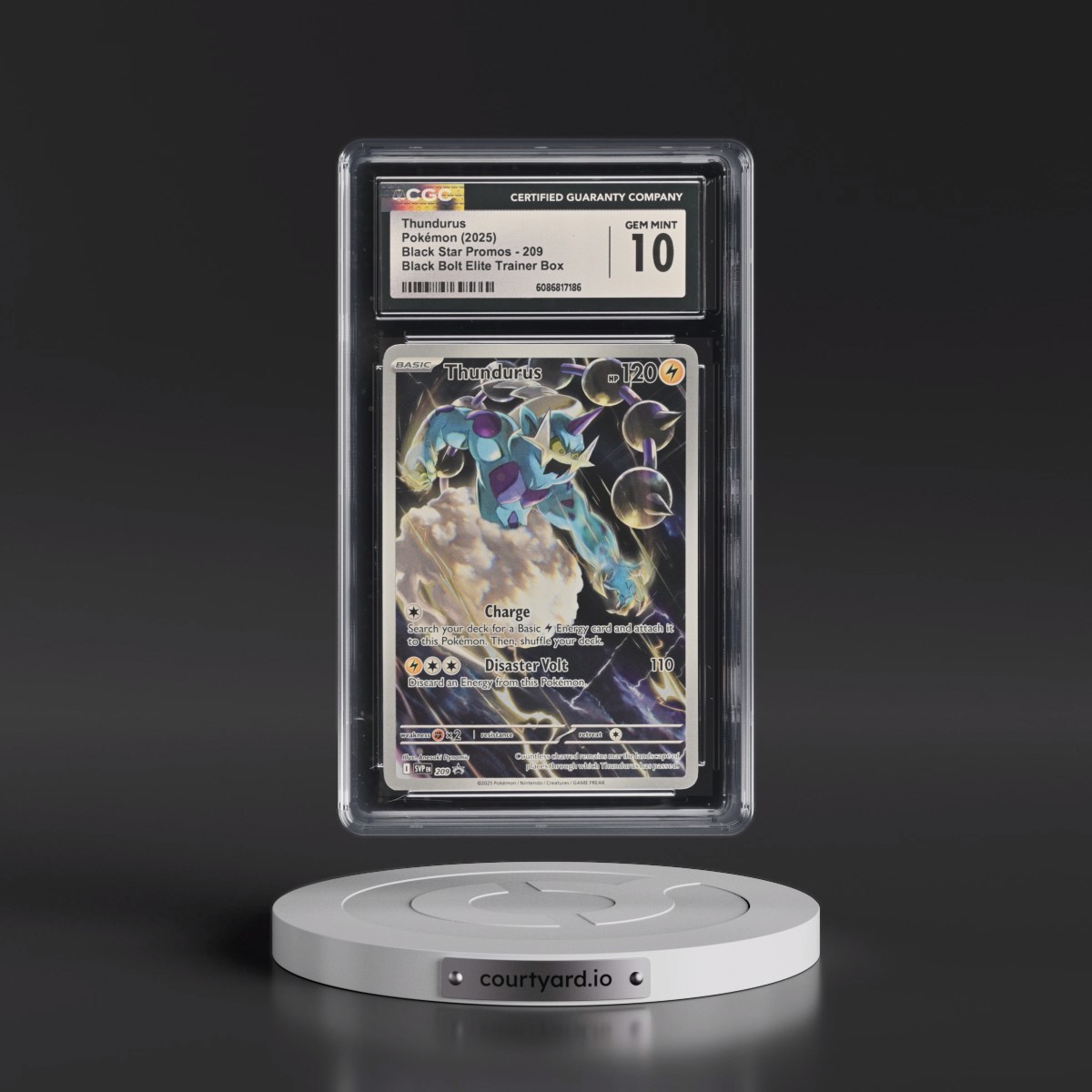 2023 Black Star Promos - Scarlet & Violet SVP EN #209 Thundurus - Black Bolt Elite Trainer Box (Holo) (CGC 10 GEM MINT)