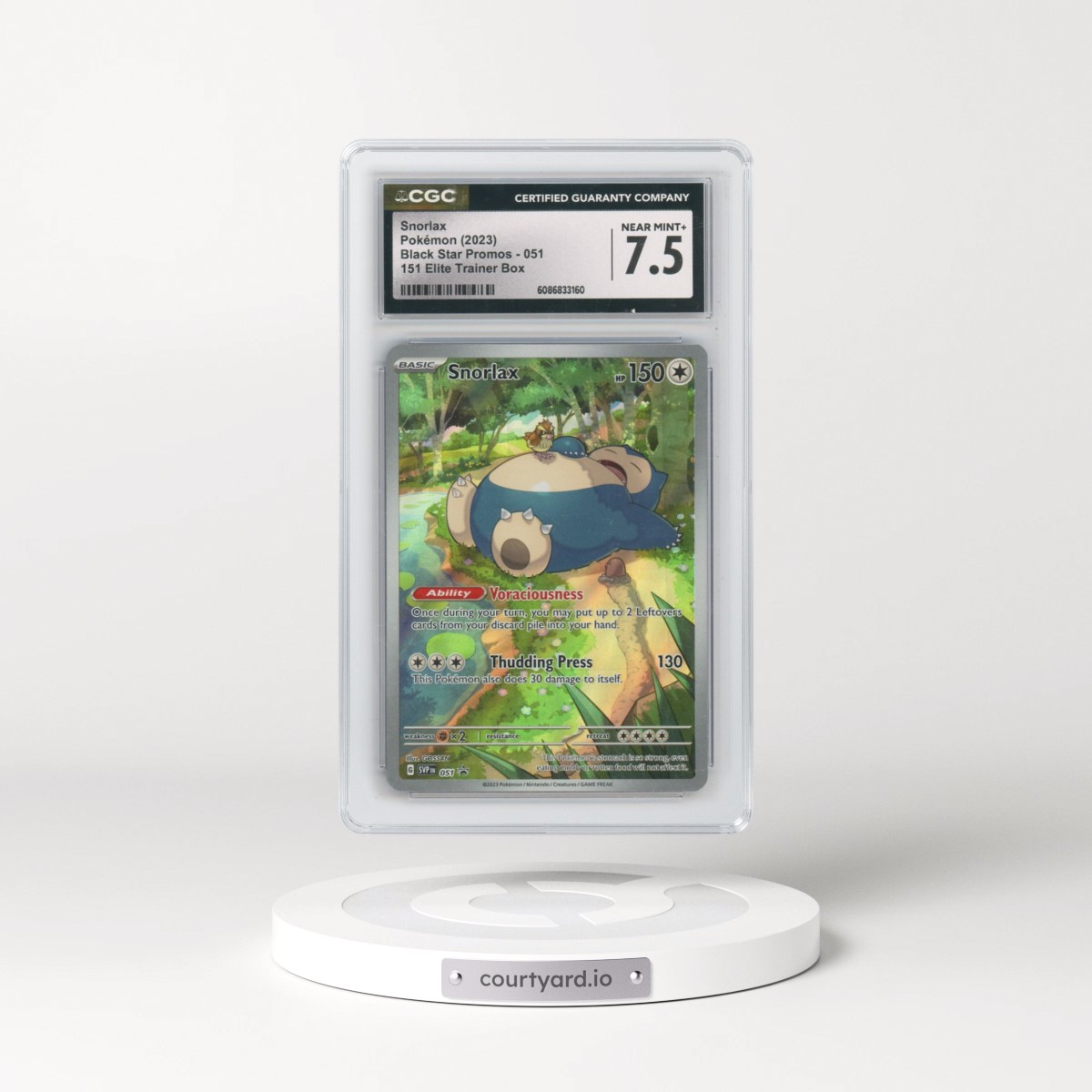 2023 Black Star Promos - Scarlet & Violet SVPEN #051 Snorlax - 151 Elite Trainer Box (Holo) (CGC 7.5 NM+)
