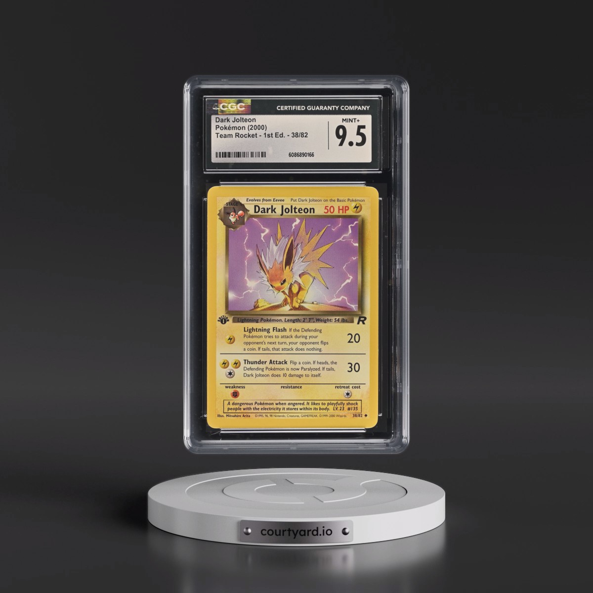 2000 Team Rocket #38/82 Dark Jolteon - 1st Edition 1st Edition (CGC 9.5 MINT+)