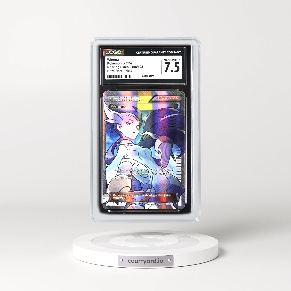 2015 Roaring Skies #108/108 Winona - Ultra Rare Holo (CGC 7.5 NM+)