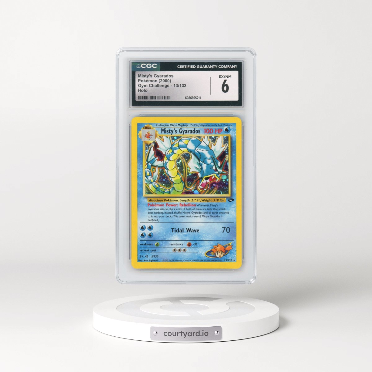 2000 Gym Challenge #13/132 Misty's Gyarados - Holo (CGC 6 EX-NM)