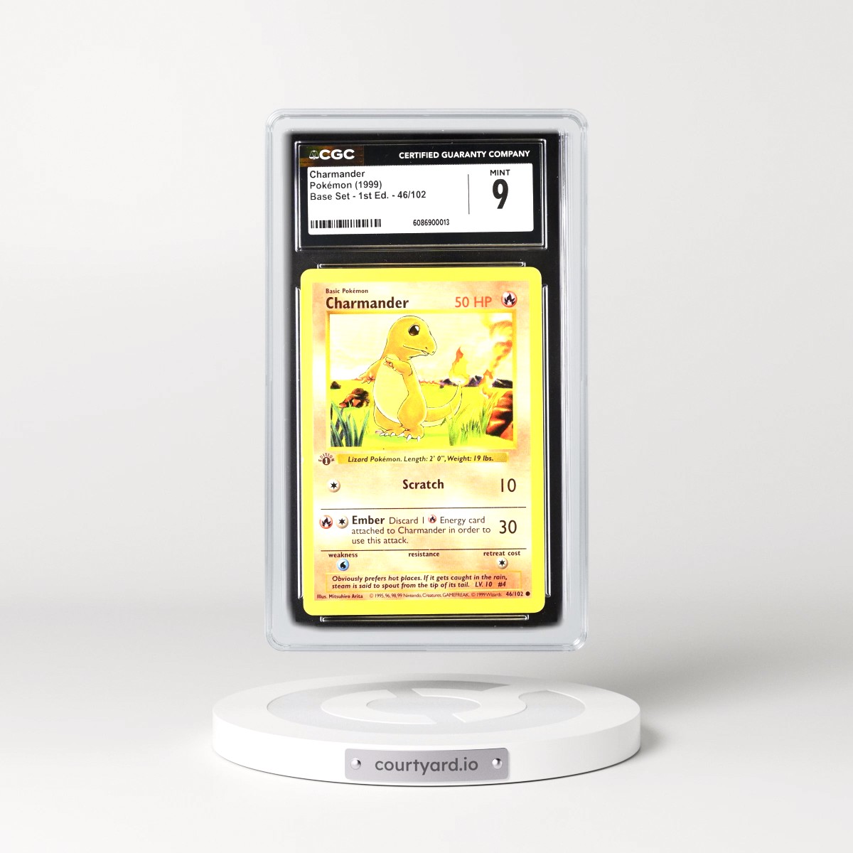 1999 Base Set #46/102 Charmander - 1st Edition 1st Edition (CGC 9 MINT)